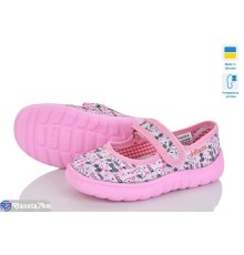 Тапки дитячі на літо (6 пар р.23-27) рожевий  "LIBERTE"