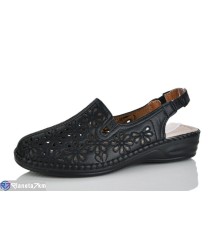 Босоніжки жіночі на літо (8 пар р.37-42) чорний  "Terona"