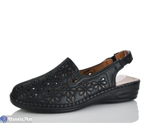 Босоніжки жіночі на літо (8 пар р.37-42) чорний  "Terona"