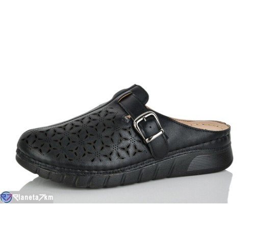 Шлепки жіночі на літо (8 пар р.37-42) чорний  "Terona"