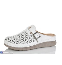 Шлепки жіночі на літо (8 пар р.37-42) білий  "Terona"