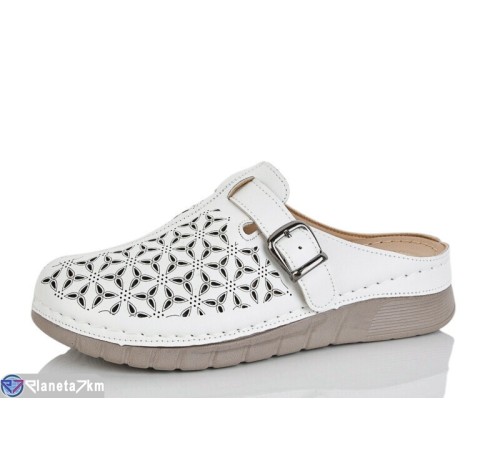 Шлепки жіночі на літо (8 пар р.37-42) білий  "Terona"