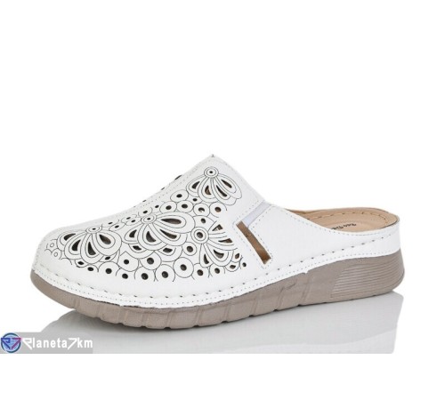 Шлепки жіночі на літо (8 пар р.37-42) білий  "Terona"