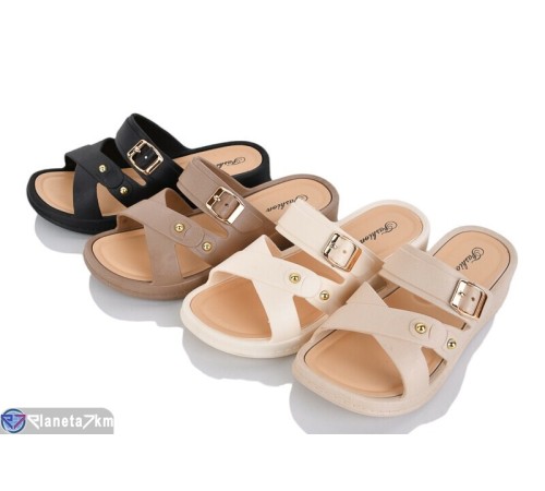 Шлепки жіночі на літо (20 пар р.37-41) мікс  "LEVLU"