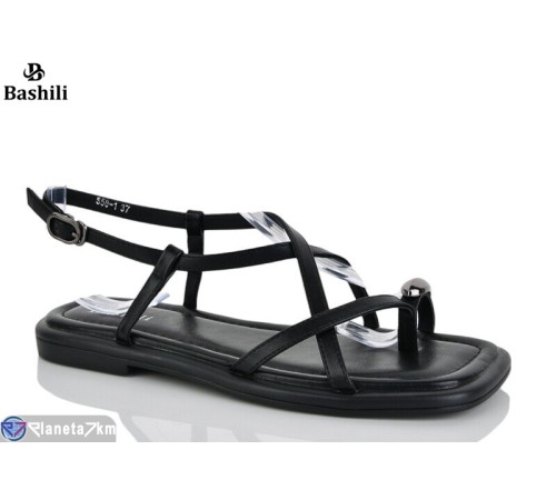 Босоніжки жіночі на літо (6 пар р.36-41) чорний  "Башили"