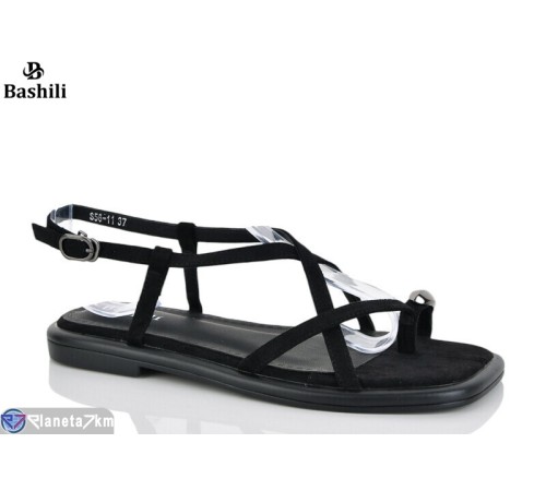 Босоніжки жіночі на літо (6 пар р.36-41) чорний  "Башили"