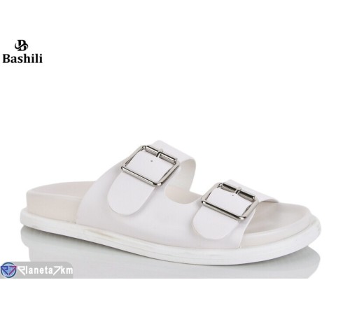Шлепки жіночі на літо (6 пар р.36-41) білий  "Башили"