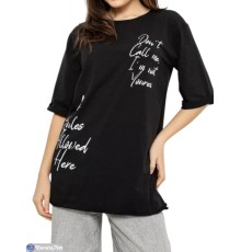 Футболка жіноча на літо (4 шт. р.сетка S-M) чорний  "Masari"