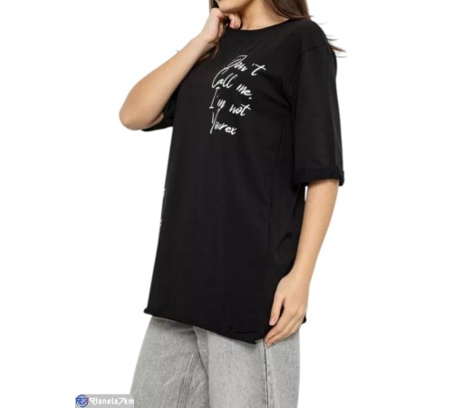 Футболка жіноча на літо (4 шт. р.сетка S-M) чорний  "Masari"