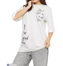 Футболка жіноча на літо (4 шт. р.сетка S-M) білий  "Masari"