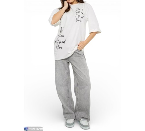 Футболка жіноча на літо (4 шт. р.сетка S-M) білий  "Masari"