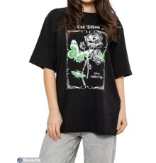 Футболка жіноча на літо (4 шт. р.сетка L-XL) чорний  "Masari"