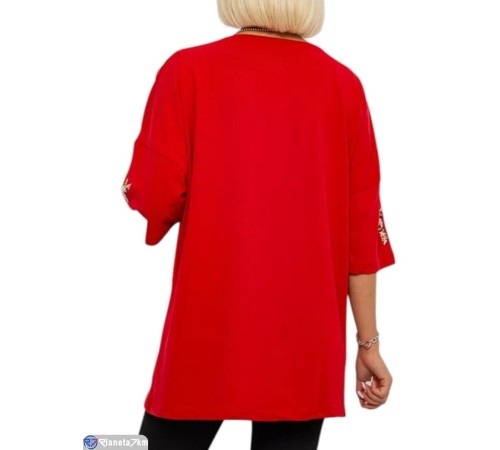 Футболка жіноча на літо (4 шт. р.сетка L-XL) червоний  "Masari"