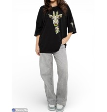 Футболка жіноча на літо (4 шт. р.сетка L-XL) чорний  "Masari"