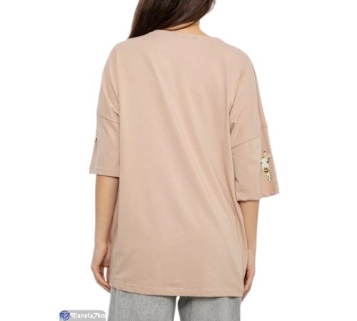 Футболка жіноча на літо (4 шт. р.сетка L-XL) бежевий  "Masari"