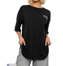 Футболка жіноча на літо (4 шт. р.сетка L-XL) чорний  "Masari"