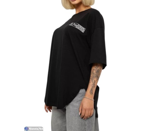 Футболка жіноча на літо (4 шт. р.сетка L-XL) чорний  "Masari"