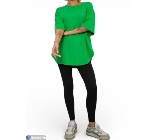 Футболка жіноча на літо (4 шт. р.сетка L-XL) зелений  "Masari"