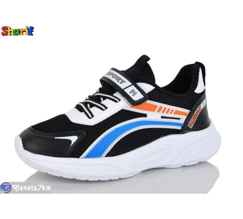 Дитячі кросівки на весну/осінь (8 пар р.31-35) чорний  "Sharif"