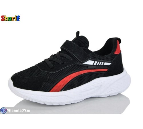 Дитячі кросівки на весну/осінь (8 пар р.31-35) чорний  "Sharif"