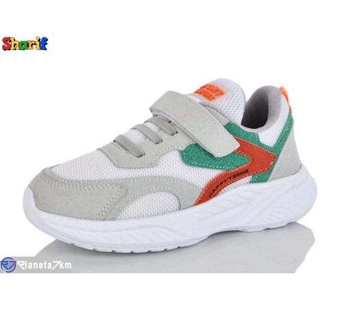 Дитячі кросівки на весну/осінь (8 пар р.31-35) сірий  "Sharif"