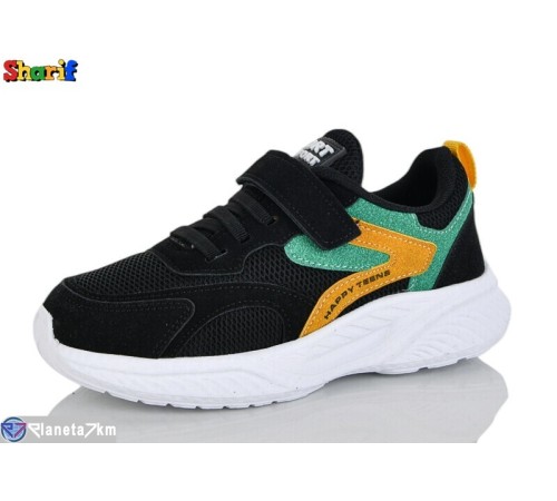 Дитячі кросівки на весну/осінь (8 пар р.31-35) чорний  "Sharif"