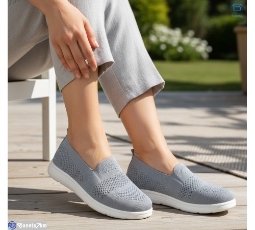 Сліпони жіночі на літо (8 пар р.37-42) сірий  "KULIBABA"