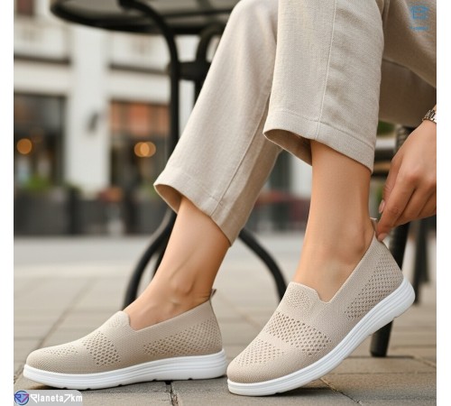 Сліпони жіночі на літо (8 пар р.37-42) бежевий  "KULIBABA"