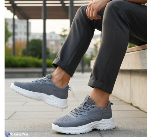 Кросівки чоловічі на весну/осінь (8 пар р.40-45) сірий  "KULIBABA"