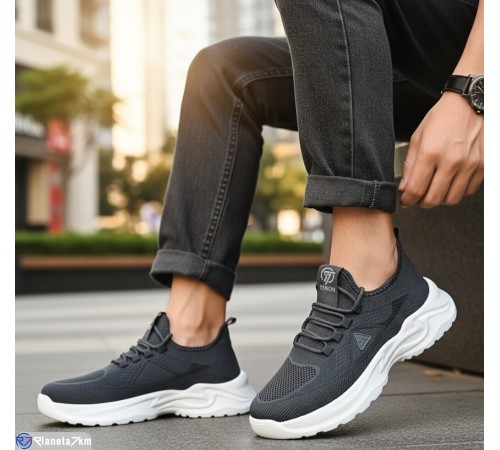 Кросівки чоловічі на літо (8 пар р.40-45) сірий  "KULIBABA"