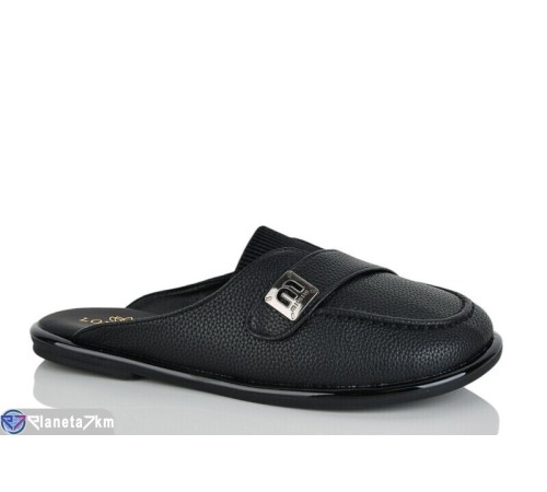 Шлепки жіночі на літо (8 пар р.36-41) чорний  "LOREDANA"