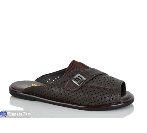 Шлепки жіночі на літо (8 пар р.36-41) коричневий  "LOREDANA"