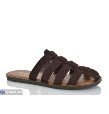 Шлепки жіночі на літо (8 пар р.36-41) коричневий  "LOREDANA"