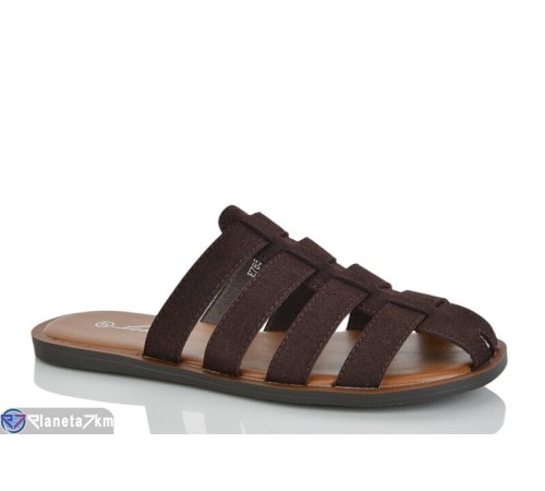Шлепки жіночі на літо (8 пар р.36-41) коричневий  "LOREDANA"