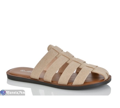Шлепки жіночі на літо (8 пар р.36-41) бежевий  "LOREDANA"