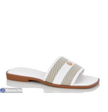 Шлепки жіночі на літо (8 пар р.36-41) білий  "LOREDANA"