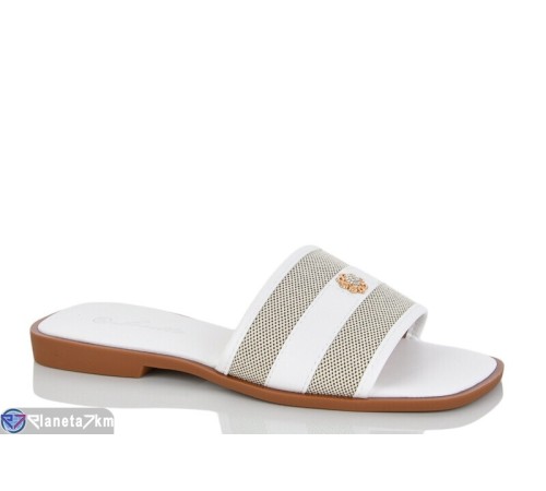 Шлепки жіночі на літо (8 пар р.36-41) білий  "LOREDANA"