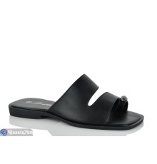 Шлепки жіночі на літо (8 пар р.36-41) чорний  "LOREDANA"