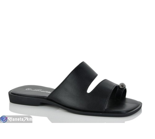 Шлепки жіночі на літо (8 пар р.36-41) чорний  "LOREDANA"