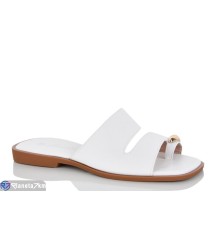 Шлепки жіночі на літо (8 пар р.36-41) білий  "LOREDANA"