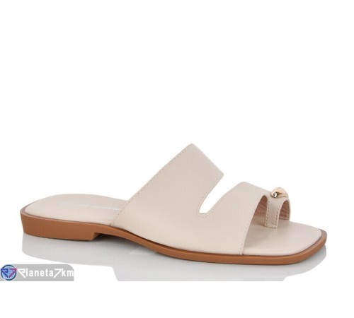 Шлепки жіночі на літо (8 пар р.36-41) бежевий  "LOREDANA"