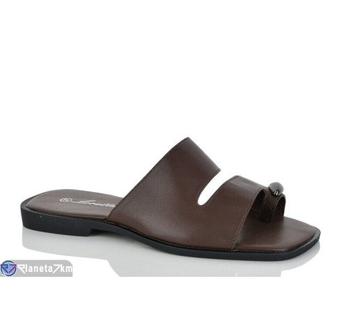 Шлепки жіночі на літо (8 пар р.36-41) коричневий  "LOREDANA"