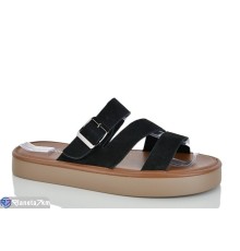 Шлепки жіночі на літо (8 пар р.36-41) чорний  "LOREDANA"