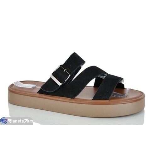 Шлепки жіночі на літо (8 пар р.36-41) чорний  "LOREDANA"