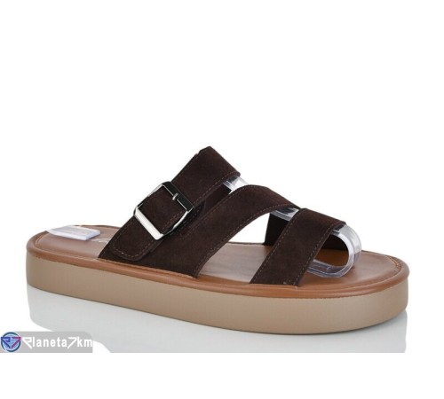Шлепки жіночі на літо (8 пар р.36-41) коричневий  "LOREDANA"