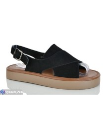 Босоніжки жіночі на літо (8 пар р.36-41) чорний  "LOREDANA"