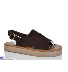 Босоніжки жіночі на літо (8 пар р.36-41) коричневий  "LOREDANA"