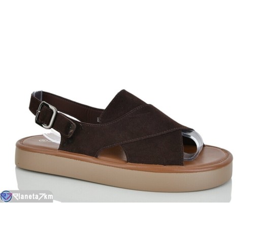 Босоніжки жіночі на літо (8 пар р.36-41) коричневий  "LOREDANA"