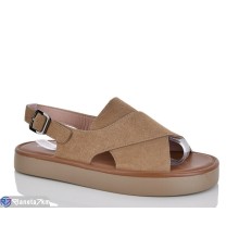 Босоніжки жіночі на літо (8 пар р.36-41) коричневий  "LOREDANA"