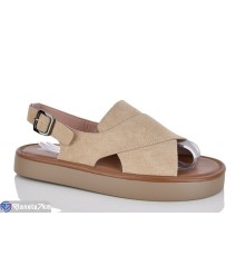 Босоніжки жіночі на літо (8 пар р.36-41) бежевий  "LOREDANA"